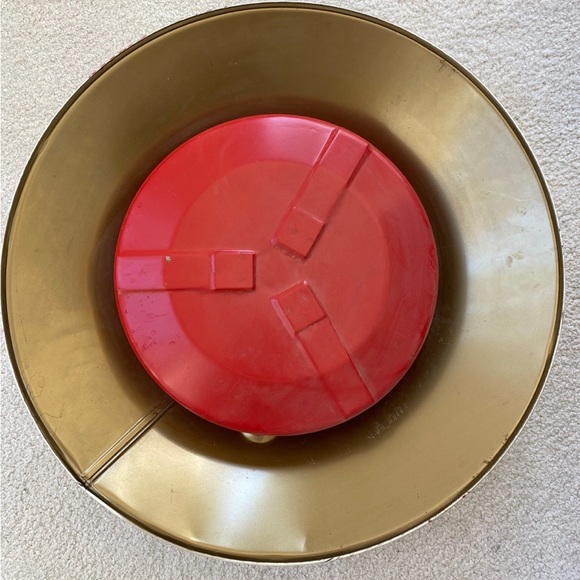 Vintage Coloramic Tin Litho Christmas Tree Stand - Picture 6 of 6